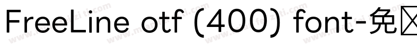 FreeLine otf (400) font字体转换